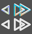 set unreal white color vector image vector image