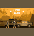 soldier with machine gun helmet war uniform s vector image