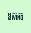 swing logo vector image vector image