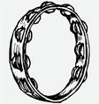 tambourine vector image vector image