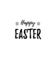 hand written easter phrases greeting card text vector image vector image