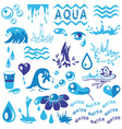 aqua vector image