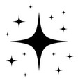 cartoon star sparkling vector image
