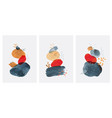 abstract art background with watercolor stain vector image vector image