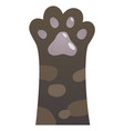 cat paw in cute cartoon style funny vector image vector image