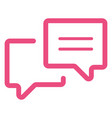chat bubbles icon vector image vector image