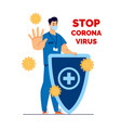 vaccination flat cartoon vector image