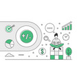 business data analysis department vector image