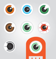 eye balls vector image