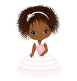 first holy communion african american girl vector image vector image