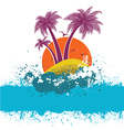 symbol of tropical island vector image