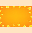 wallpaper with gold stars frame copy space vector image