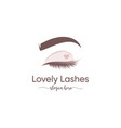 lovely lashes vector image