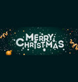 merry christmas banner horizontal vector image