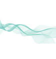 air swirl wave teal color flow smooth undulate vector image