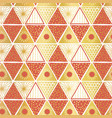 golden orange white triangles seamless vector image vector image