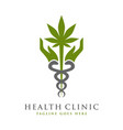 health symbol logo template vector image vector image