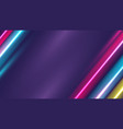 neon blue and pink colors lighting diagonal lines vector image vector image
