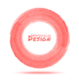 hand drawn watercolor light red circle design elem vector image