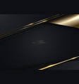 3d modern luxury template design black and gold vector image