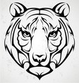 tiger head tattoo vector image vector image