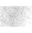 black grainy texture isolated on white vector image