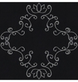 chalk decorative frame vector image