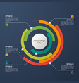 circle chart infographic template for data vector image