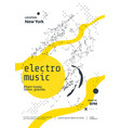 electro music modern club party flyer abstract vector image vector image