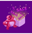 open gift box sale vector image vector image