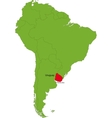 uruguay map vector image