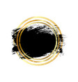 black paint ink brush strokes brushes lines vector image