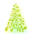christmas tree background vector image vector image
