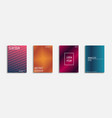collection of halftone abstract posters - fashion vector image