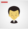 face asian man businessman avatar vector image vector image