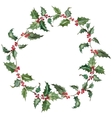 christmas wreath vector image