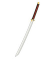japanese sword katana vector image vector image