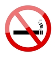 no smoking sign prohibited symbol vector image