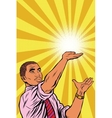 african businessman or politician hand of hope vector image