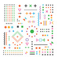 pattern hipster abstract form geometric line vector image vector image