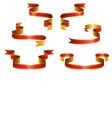 set red ribbon vector image
