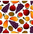 vegetarian fruits seamless pattern isolated vector image vector image