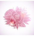 graphic floral vignette vector image