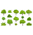 harvest fruits tree fruit trees growing and bush vector image vector image