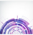 interactive technology futuristic concept vector image