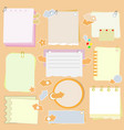 note paper with arrows and clamps vector image vector image