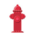 red fire hydrant fire equipment vector image vector image
