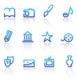 icons of arts vector image