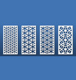 laser cut panels islamic arabian design pattern vector image vector image