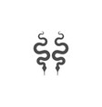 snake icon logo design template vector image